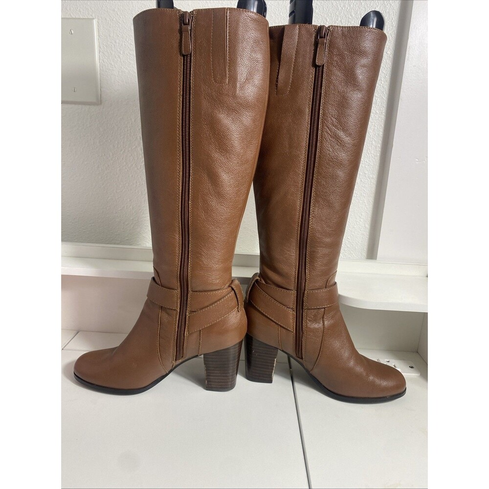 Cole Haan 'Hinckley Boot II' Knee High Sequoia Brown Leather Size 6.5 w01146 - Picture 3 of 16